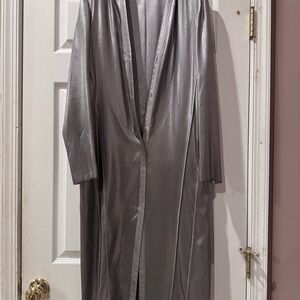 Narcisco Rodriguez Silver Metallic evening dress